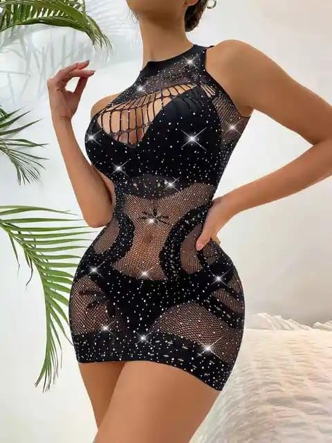 Fishnet Lingerie Short Length Bodysuits