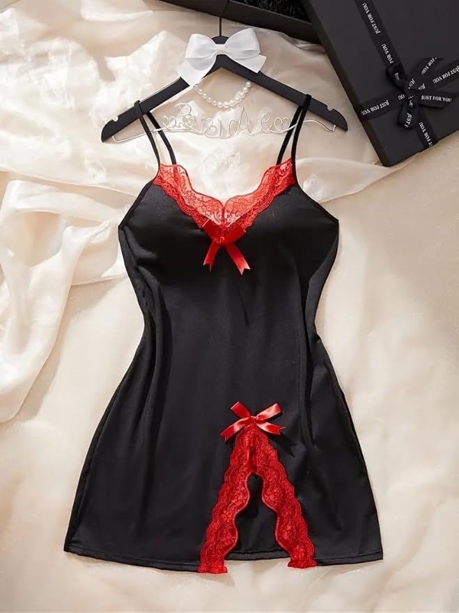Sexy Lace Nightwear – Soft Lycra Dress